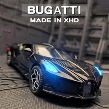 1:32 Simulation Bugatti Black Dragon Sports Car Model Alloy Car Model Metal Toy Car Boy Gift Car Decoration Jewelry Collection