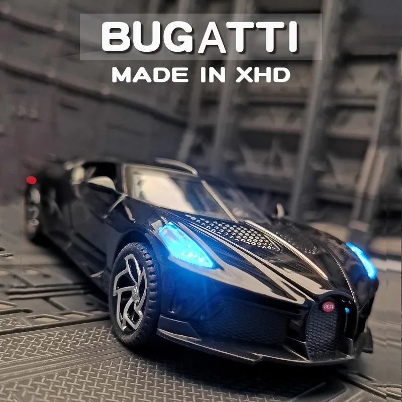 Модель спортивного автомобиля Bugatti Black Dragon 1:32 модель из сплава металлическая