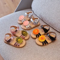 new baby sandals for girls summer 1 2 3 4 5 6 years princess peep toe roman style shoes kids flower beach sandals size 21 30
