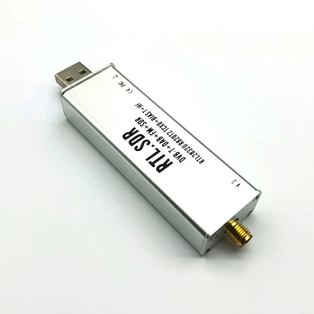 RTL-SDR блог V3 RTL2832U 1PPM TCXO HF BiasT SMA программное обеспечение алюминиевый экранированный чехол определение радио R820T2 тюнер
