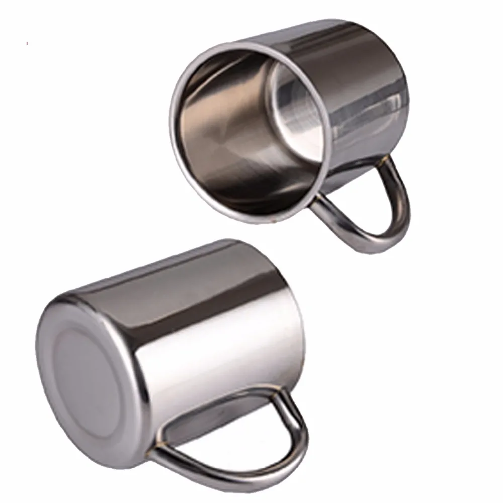 

Double Wall Stainless Steel Coffee Mug 300ml Portable Termo Cup Travel Tumbler Coffee Jug Milk Tea Cups Double Office Water Mugs