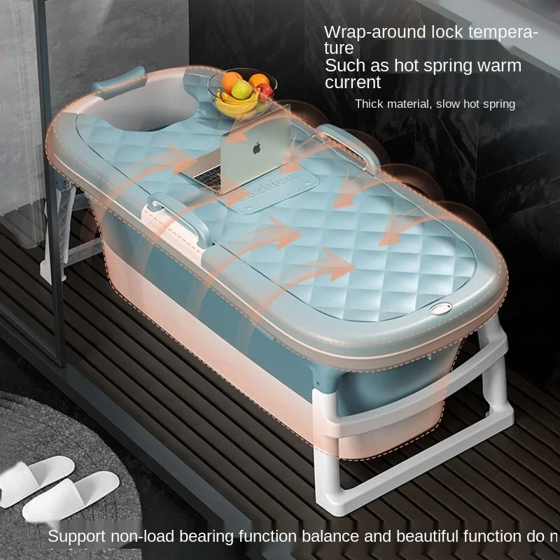 Ванна для взрослых Складная Семейный детский артефакт с крышкой массажные