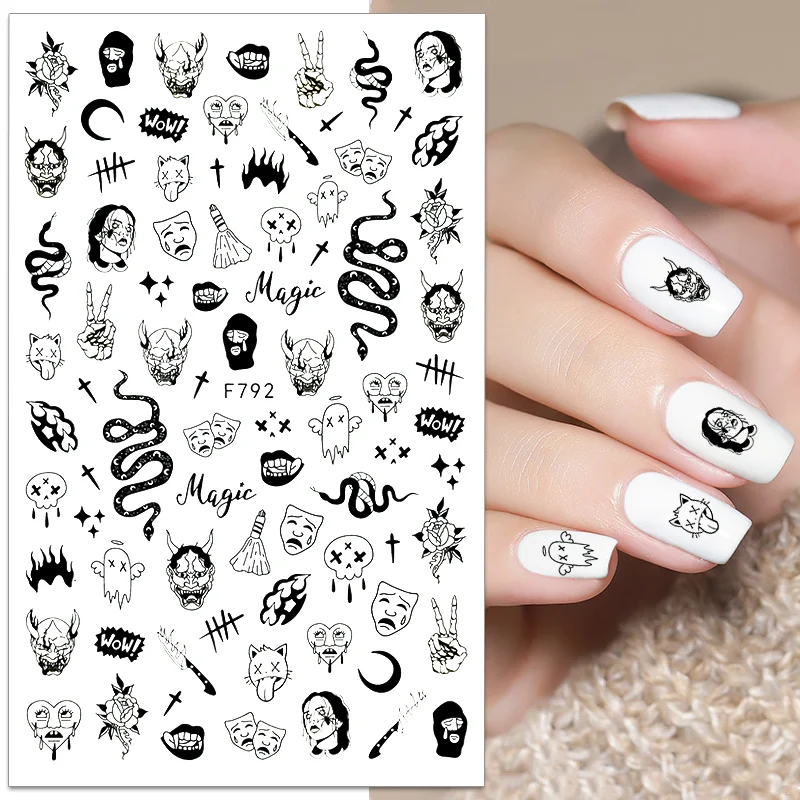 

1pc Nail Stickers Nail Art Halloween design Stickers For Nail