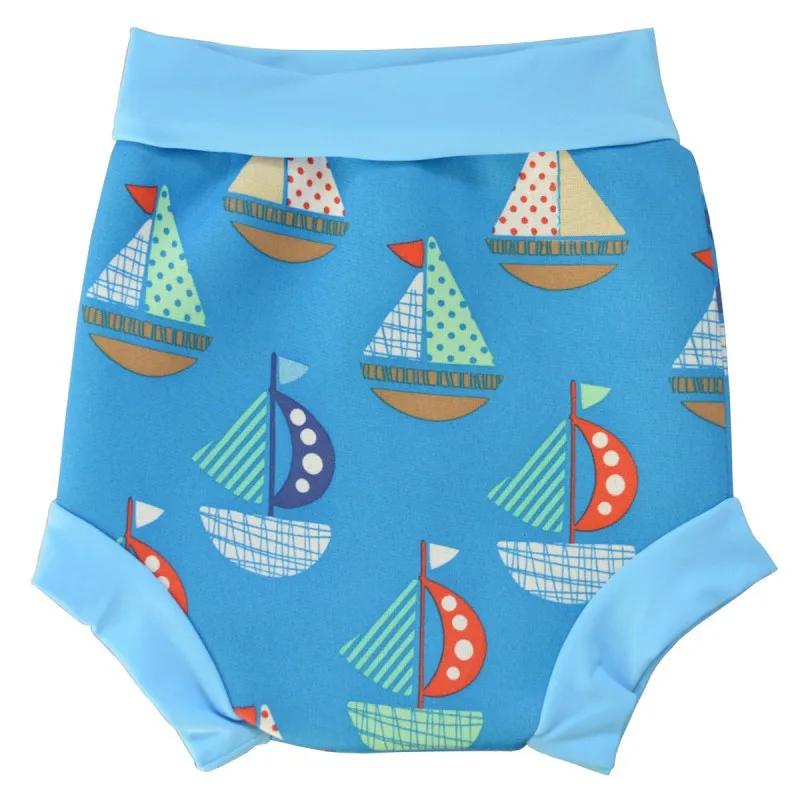 3 Baby Boys Girls Cartoon Printed Swim Diapers Infant Children Leakproof Swimming Nappies Newborn Baby High Waist Swimming Trunks - Цвет: 3