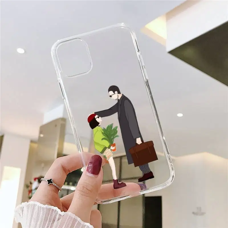 

Movie Leon And Mathilda Phone Case For iphone 12 11 8 7 6s 6 5 5s 5c se plus mini x xs xr pro max Transparent soft