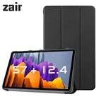 Чехол для Samsung Galaxy Tab S7 + Plus 12,4 дюйма, Магнитный чехол для планшета 2020 дюймаT976B, тонкий чехол-подставка с откидной крышкой, автоматическое Пробуждениесон, умный чехол