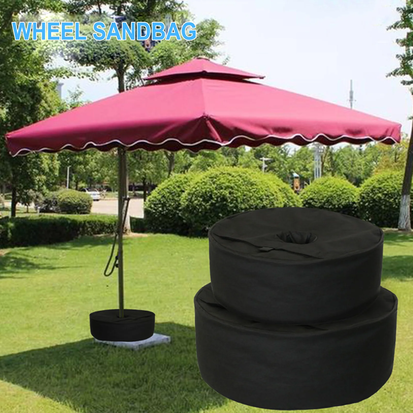 

Parasol Fixed Bag Tent Sandbag 600D Oxford Cloth Black Weightlifting Sandbag Camping Boxing Training Foldable