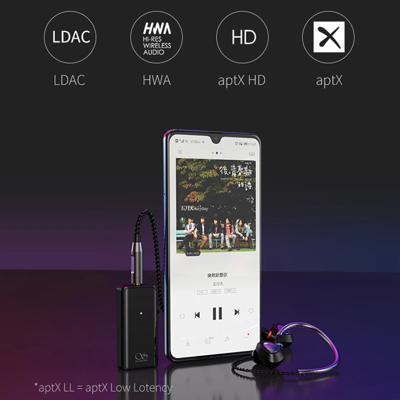Портативный Bluetooth 5 0 усилитель SHANLING UP2 ES9218P USB DAC Knowles микрофон LDAC/aptX HD/SBC/AAC HWA 96 кГц/24