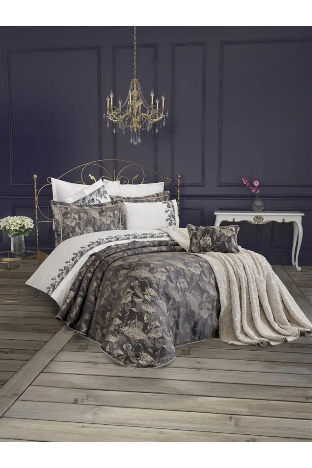 

Premium 11 Piece Stylish Modern Cozy Warm New Season Bed Cover Set Blanket Set Duvet Cover Set Cushion Decorative Bedroom