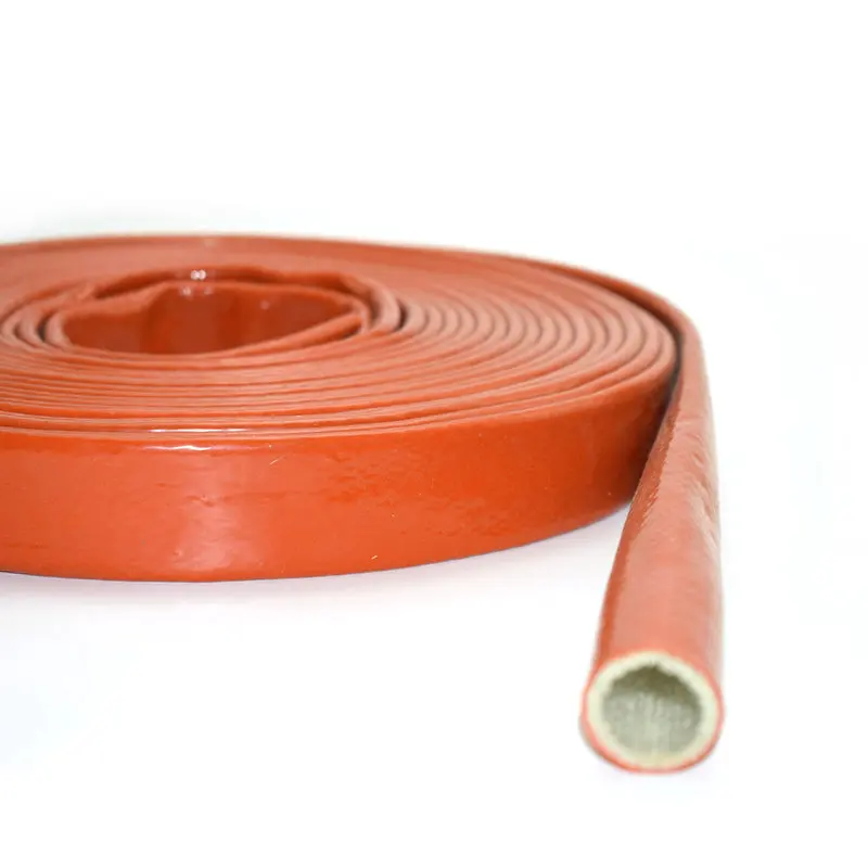 Красного цвета пожарные рукава со стекловолокном пламя тепловой защиты для