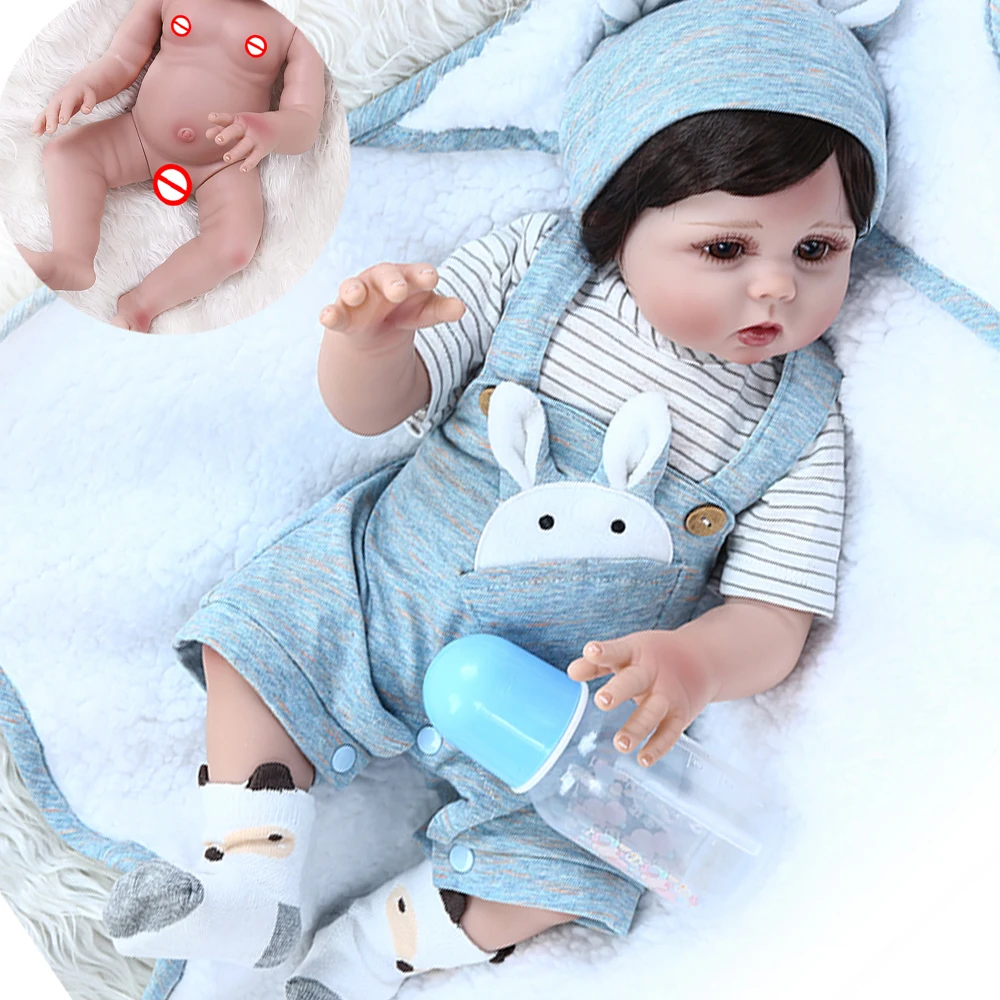 

Мягкая силиконовая кукла реборн NPK, 48 см, кукла-младенец, близнецы, девочка, мальчик, живые куклы для новорожденных, подарок, младенец-реборн
