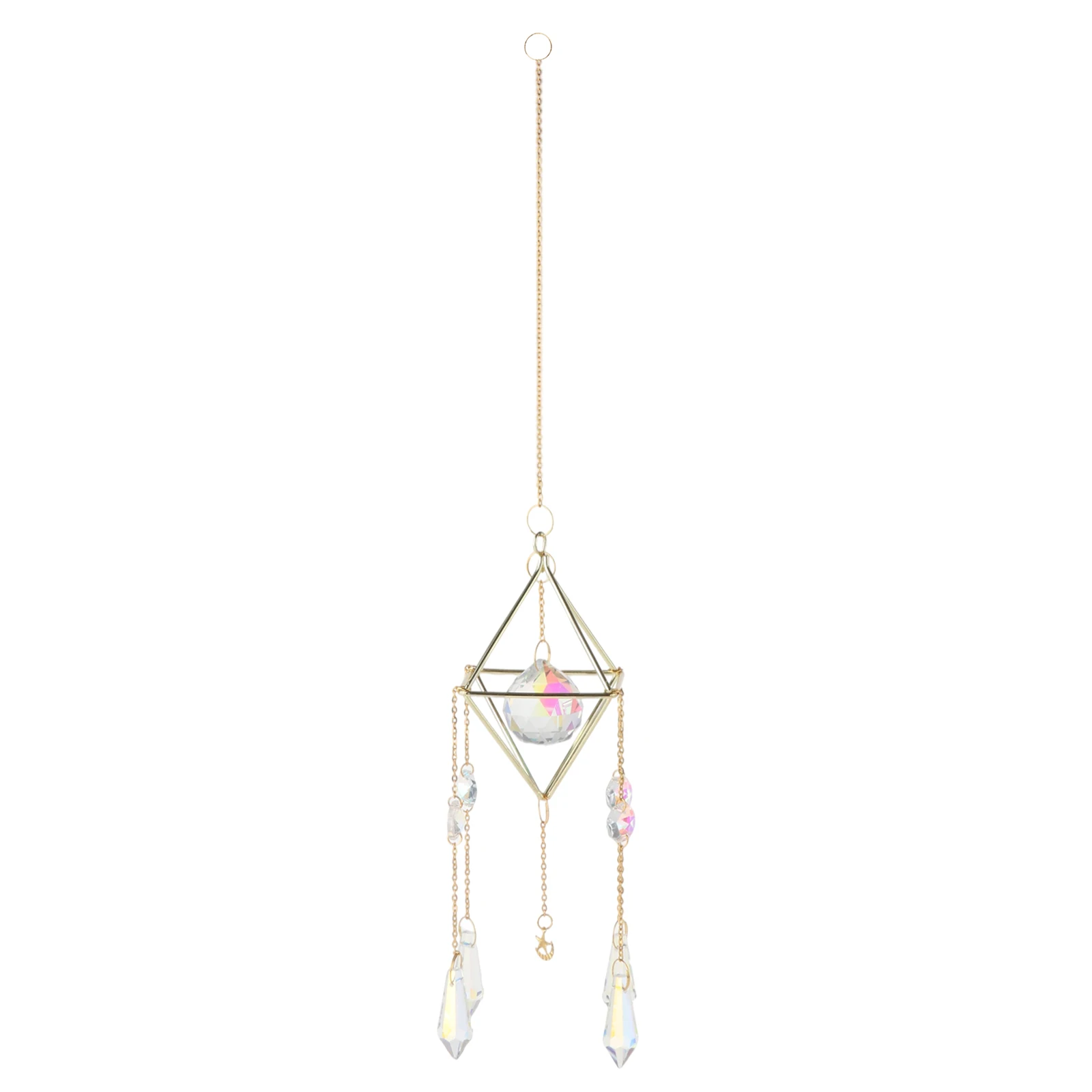 

Geometric Crystal Prisms Window Pendant Decor Gifts