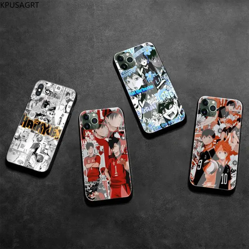 Чехол для телефона Haikyuu Hinata с аниме атаками закаленное стекло iPhone 11 Pro XR XS MAX 8X7 6S 6