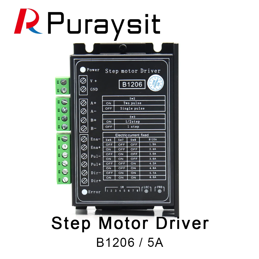 Puraysit B1206 Степпер/половина Шаг Драйвер 2 фазный шаговый мотор драйвер питания