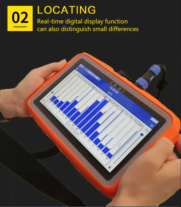 

PQWT-L30 High Performance Water Leak Detector For 50cm Underground Pipe Leakage Detection Instrument Home Use