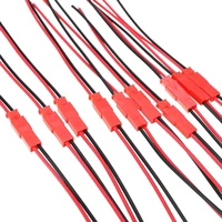 20pcs new 2 pin connector male female jst plug cable 22 awg wire for rc battery helicopter diy led lights decoration