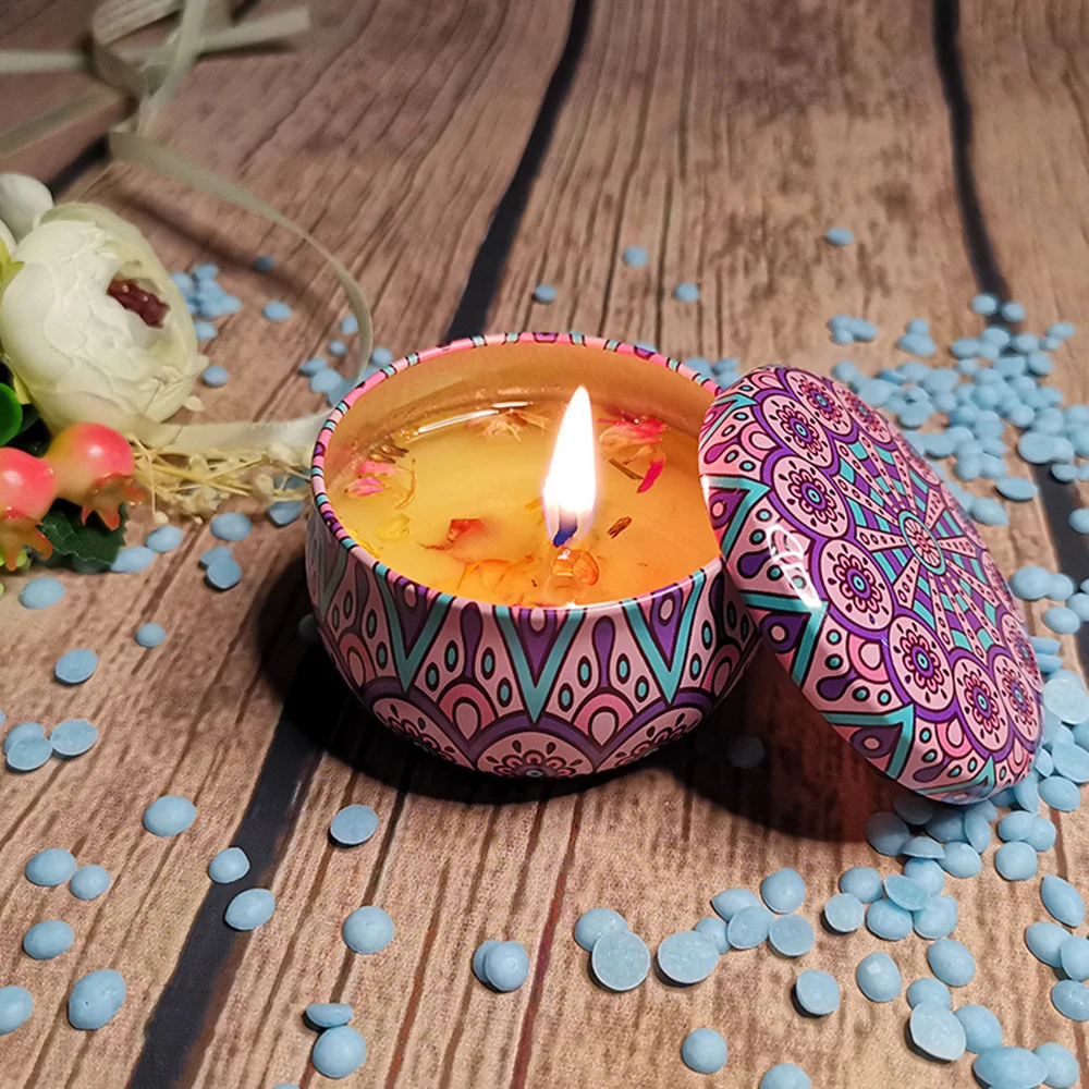 12/6/3PCS Candy Jars DIY Candle Tin Cans Making kit Holder Storage Case for Dry Spices Festive Party Supplies and Sweets |