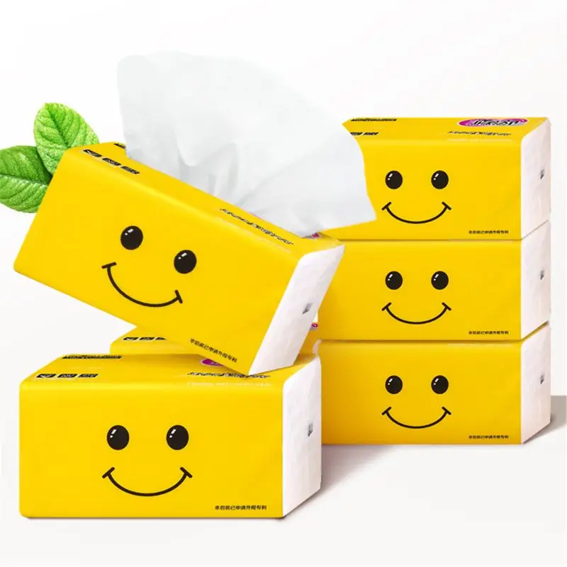 6 пакетов Smile туалетная бумага 3Ply NoChemical полотенца для рук 100 листов 17. x12cm