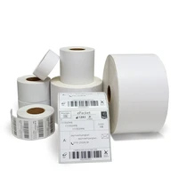 thermal label sticker paper supermarket price blank barcode label direct print waterproof print supplies rollstack adhesive