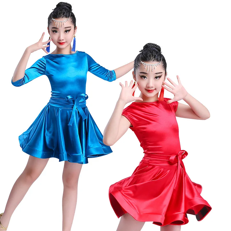 Детское платье для латиноамериканских соревнований девочек современных танцев