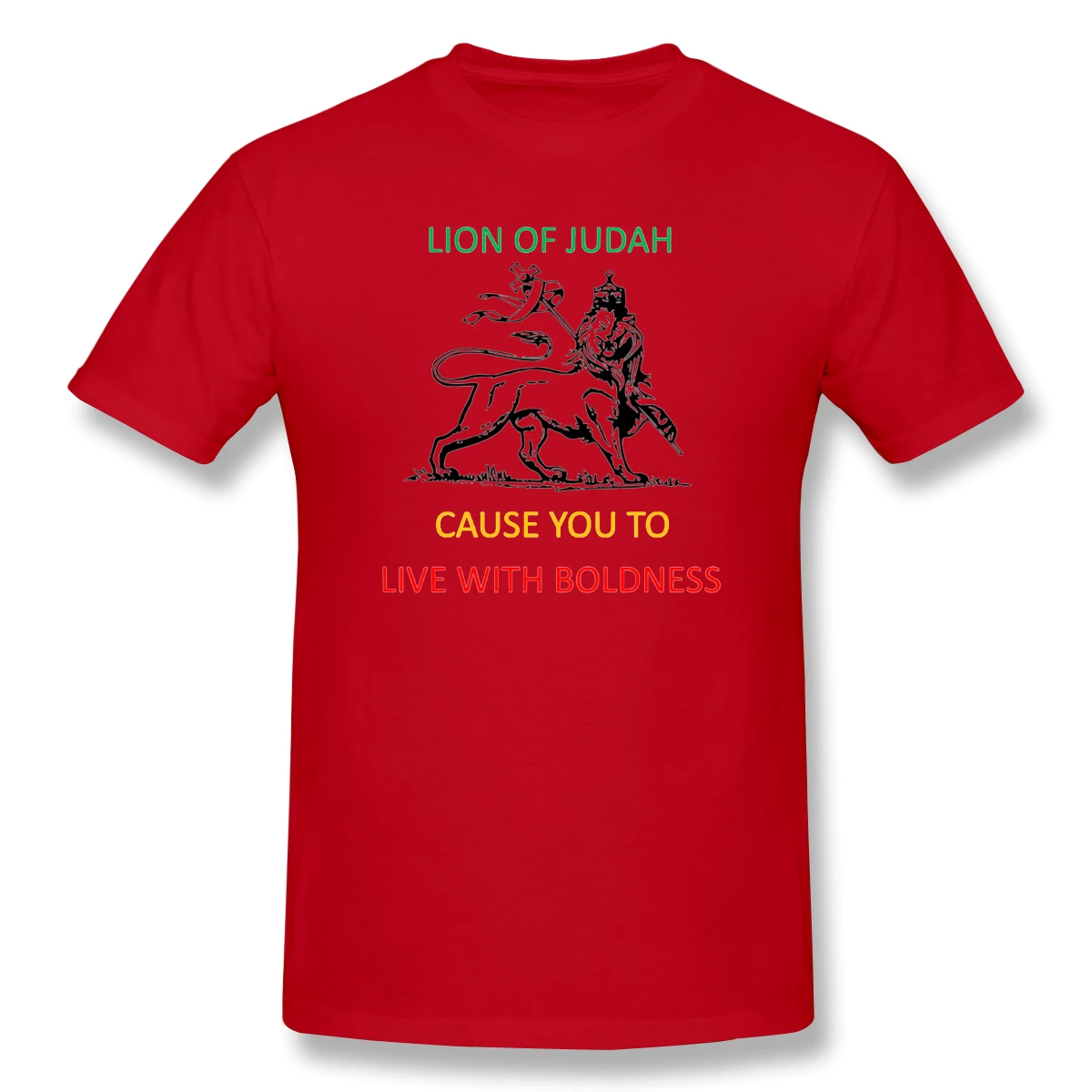 

LION OF JUDAH CROSS Classic Men's Basic Short Sleeve T-Shirt Vintage R321 Top tee Eur Size