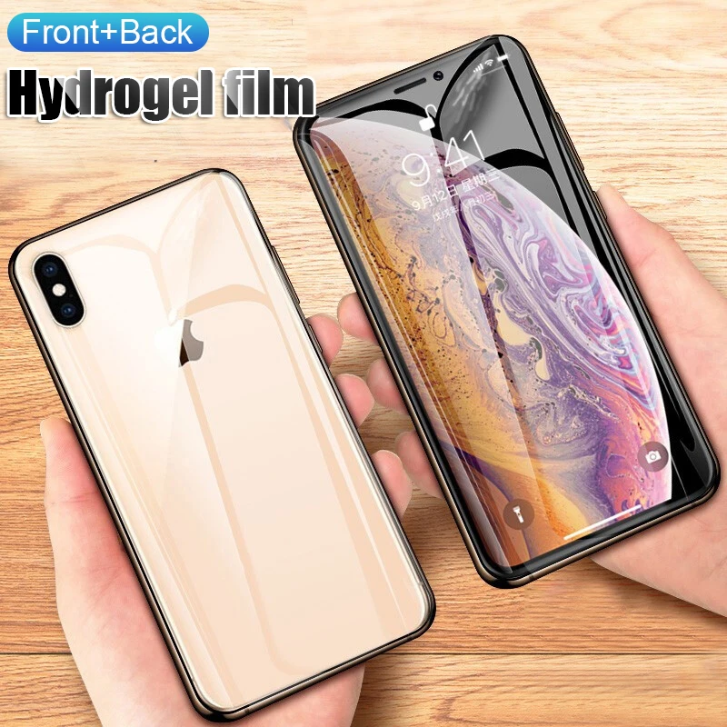 Ламорния 20D защитная пленка для экрана (фронтальная и задняя) для iPhone 2019 5.8/6.1/6.5 XS Гидрогель Soft Film Apple Max XR X S on.