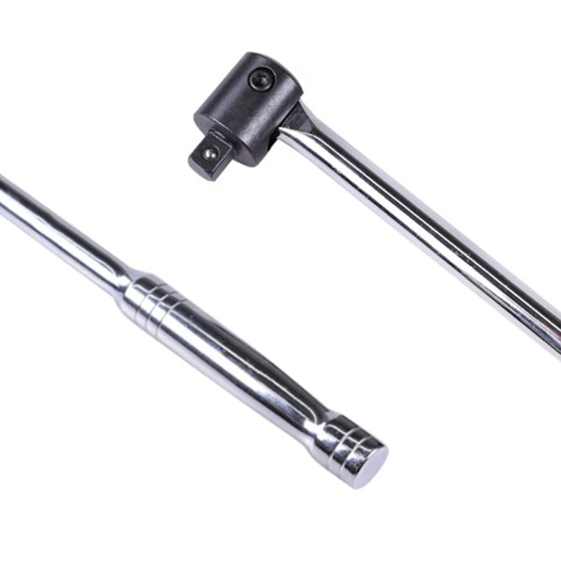 

1Piece 24 Inch Long 1/2 Inch Breaker Bar Socket Driver 180 Degree Flex Head With Spring-Loaded Ball Bearing Socket Wrench Hand T