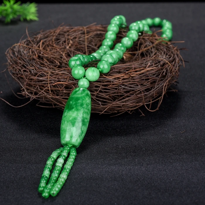 Натуральный зеленый бисер четки ожерелье ювелирные изделия модные