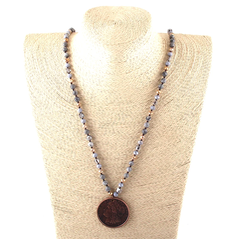 MOODPC модные богемные этнические ювелирные изделия 6 мм натуральные камни и