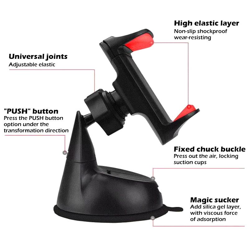 1 шт. автомобильный держатель для телефона с поворотом на 360 градусов|Подставки и