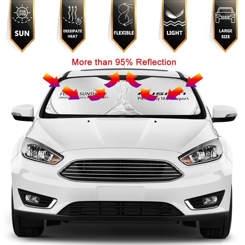 

For Ford FUSION Galaxy GHIA GT KA KUGA MONDEO MUSTANG PUMA RANGER SHELBY S-MAX ST Accessories Car Windshield Sun Shade Cover
