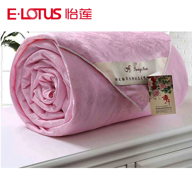

100%Silk Blanket BeddingQuiltQuilted BedspreadBed MarriageNordic ComforterBedDouble WormFabricCount60Pantera RosaWeighs