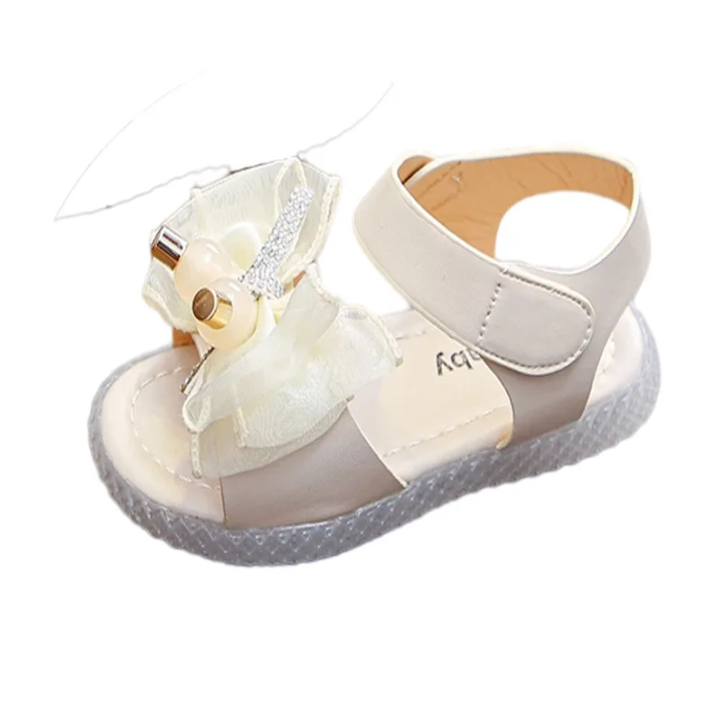 

Children's Flat Sandals 2021 Summer New Girls Bow-knot Open Toe Soft Shoes Students Fashion Shoes Hot Sweet Cute Non-slip Chic