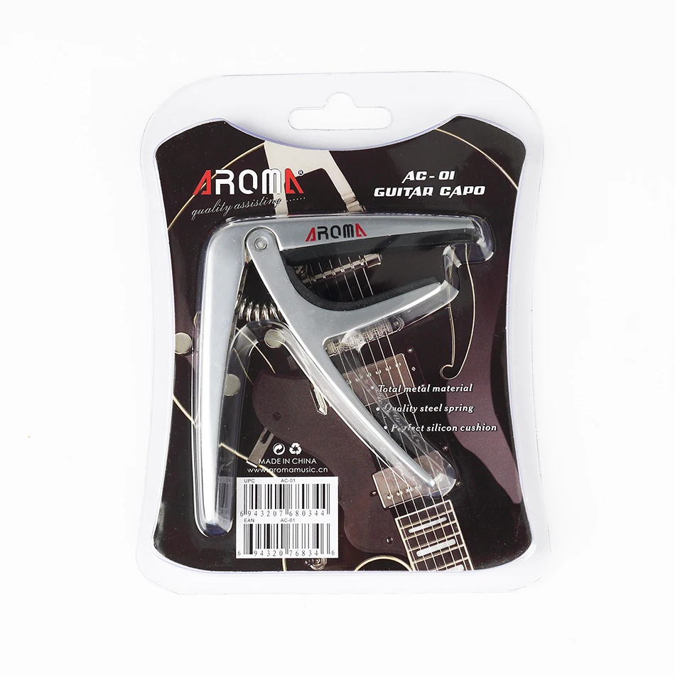 Aroma AC-01 Professional Exclusive Heavy Guitar Capo Clamp Key Clip For Acoustic Electric Ukulele |