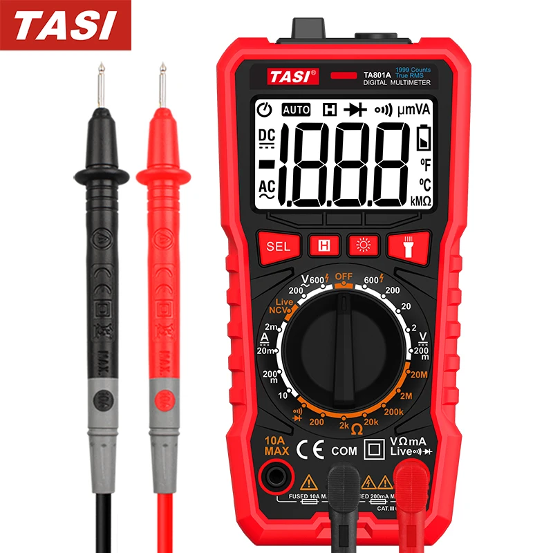 

TASI Multimeter Pocket Digital Multimeter Tester TA801A