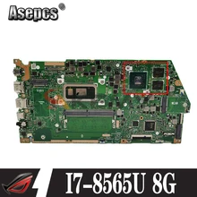 Akemy X532FL Motherboard  For Asus VivoBook S15 S532F X532 X532F X532FL X532FA Laptop Mainboard  I7-8565U CPU 8GB RAM  (V2G) GPU