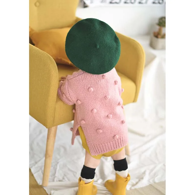 2019 детская осенне-зимняя одежда для маленьких девочек трикотажная яркая