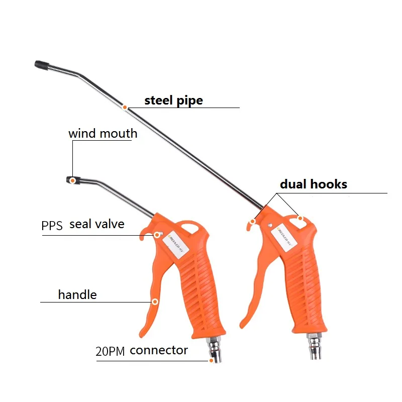 Пневматический пистолет для очистки воздуха от пыли Распылительная насадка