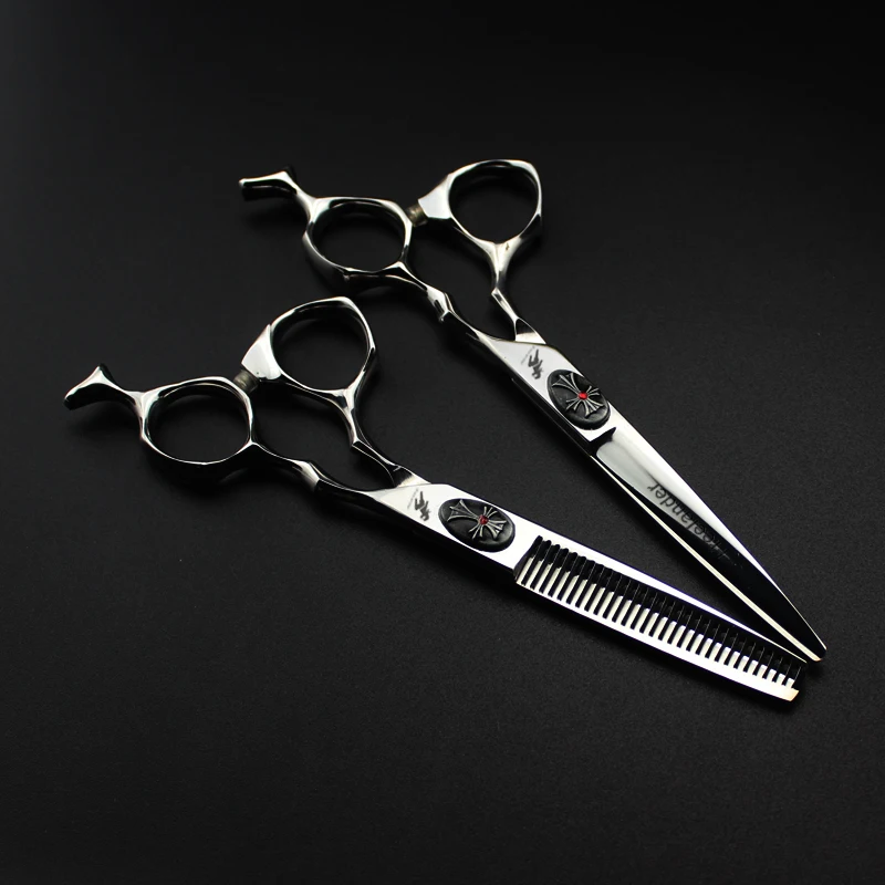 

6.0"Sale Silver Japanese Hair Scissors Cheap Hairdressing Scissors Shears Hairdresser Shaver Haircut scissors