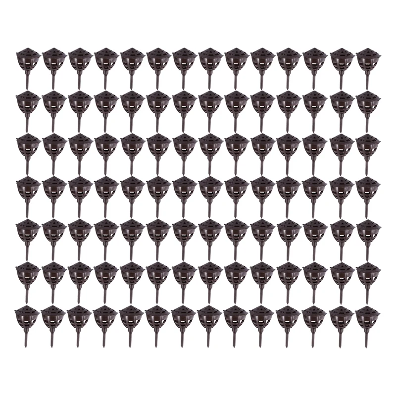 

100Pcs Fertilizer Box Plastic Fertilizer Lid Basket Box Case Bonsai Tool Portable Fertilizer Box Garden Seedling Basket