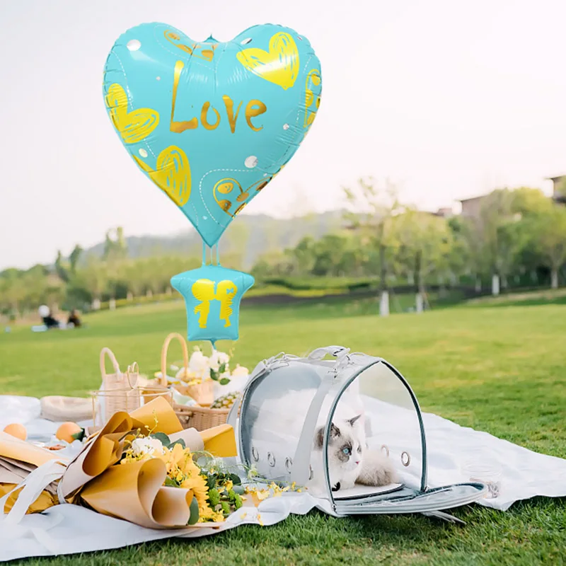 Воздушные шары в виде сердца гелиевые 1 шт. воздушный шарик из алюминиевой фольги