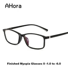 Простые квадратные готовые близорукости Ahora для пресбиопии для мужчин и женщин 0-1,0 1,5 2 2,5 3 3,5 оптические оправы с защитой от синего излучения
