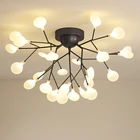 Люстра Светлячок для помещений, потолочные люстры для гостиной, спальни, кухни Lusture, современные светодиодные светильники, скандинавские светильники