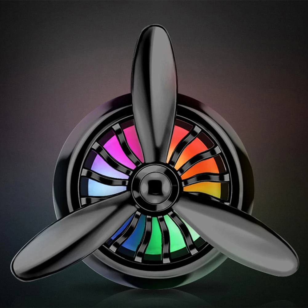 

Metal Car Air Vent Fragrance Clip Air Freshener With Colorful Lights Mini Car Fragrance Pendant Auto Supplies Diffuser