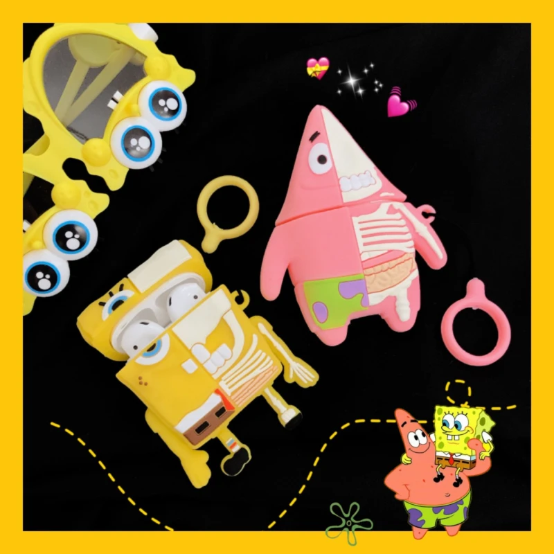 Q UNCLE Cartoon Starfish беспроводной Bluetooth чехол для наушников для Apple AirPods 2 Силиконовые чехлы защитные коробки