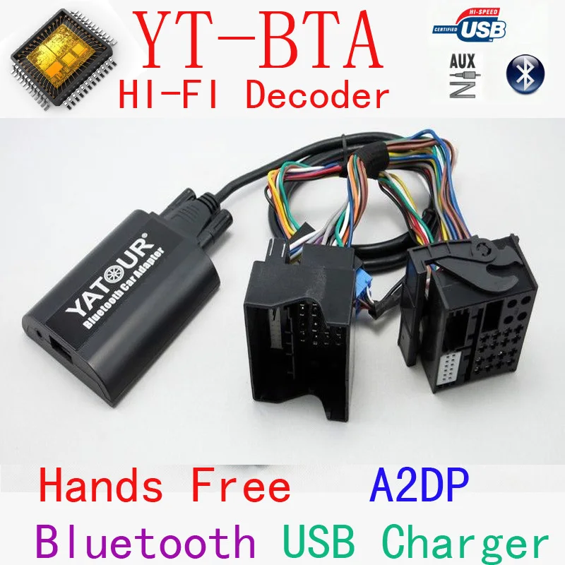Набор для автомобиля Yatour BTA Bluetooth громкая связь смарт телефон A2DP Renault VDO/Blaupunkt quadlock