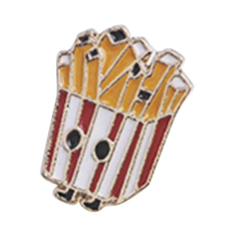 Кнопка Pin набор картофель фри чип колы молоко арбуз гамбургер пицца твердая эмаль