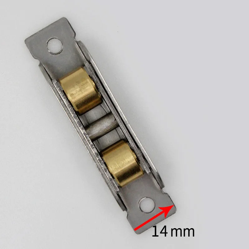 4 шт. пластиковые стальные двери окна бесшумные Медные Плоские колеса раздвижные