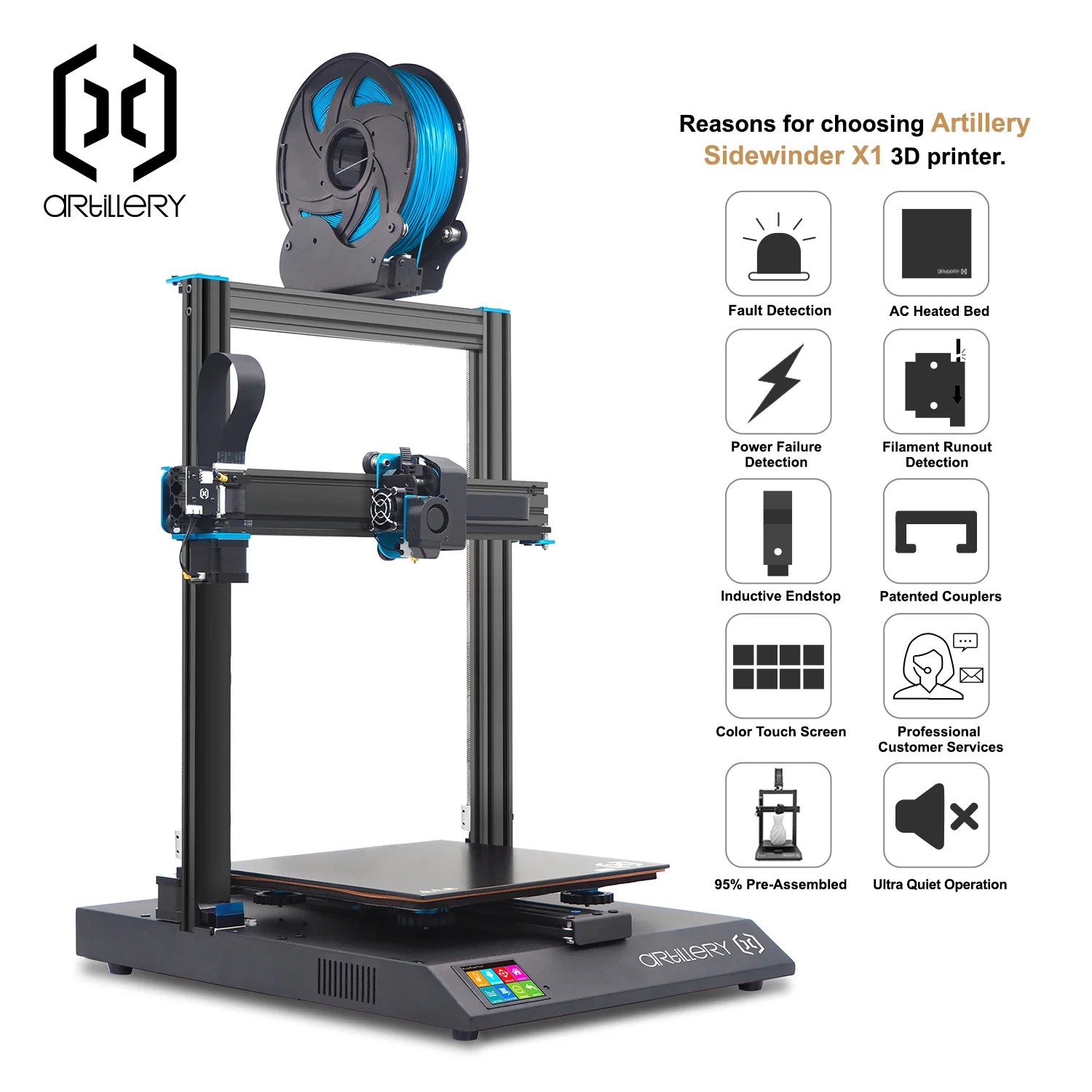 3д принтер 3D artilery SWX1 набор для самостоятельной сборки большой размер печати