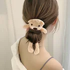 Ободок для волос с милым медведем, аксессуары для волос из искусственного меха